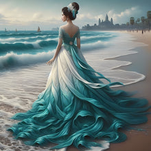 Load image into Gallery viewer, Gorgeous Skirt Girl-Full Round Diamond Painting-40x40cm