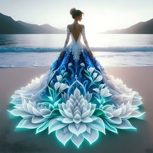 Load image into Gallery viewer, Gorgeous Skirt Girl-Full Round Diamond Painting-40x40cm