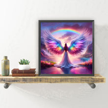 Load image into Gallery viewer, Rainbow Angel-Full Round Diamond Painting-30x30cm