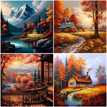 Load image into Gallery viewer, Autumn Maple Leaves-Full Square Diamond Painting-40x40cm