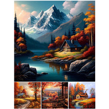 Load image into Gallery viewer, Autumn Maple Leaves-Full Square Diamond Painting-40x40cm
