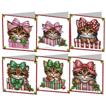 Load image into Gallery viewer, 6/9/12Pcs/Set Christmas-Diamond Greeting Cards