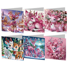 Load image into Gallery viewer, 6/9/12Pcs/Set Christmas-Diamond Greeting Cards