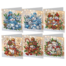 Load image into Gallery viewer, 6/9/12Pcs/Set Christmas-Diamond Greeting Cards
