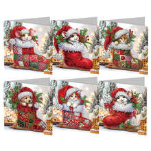 Load image into Gallery viewer, 6/9/12Pcs/Set Christmas-Diamond Greeting Cards