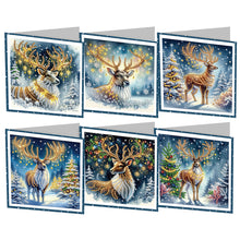 Load image into Gallery viewer, 6/9/12Pcs/Set Christmas-Diamond Greeting Cards