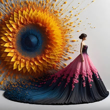 Load image into Gallery viewer, Gorgeous Skirt Girl-Full Round Diamond Painting-40x40cm