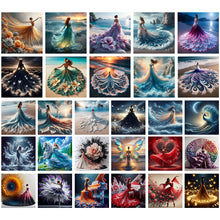 Load image into Gallery viewer, Gorgeous Skirt Girl-Full Round Diamond Painting-40x40cm