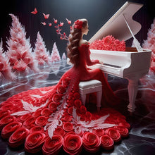 Load image into Gallery viewer, Gorgeous Skirt Girl-Full Round Diamond Painting-40x40cm