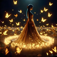 Load image into Gallery viewer, Gorgeous Skirt Girl-Full Round Diamond Painting-40x40cm