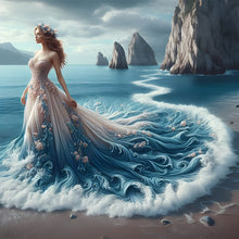 Load image into Gallery viewer, Gorgeous Skirt Girl-Full Round Diamond Painting-40x40cm