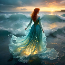 Load image into Gallery viewer, Gorgeous Skirt Girl-Full Round Diamond Painting-40x40cm