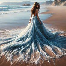 Load image into Gallery viewer, Gorgeous Skirt Girl-Full Round Diamond Painting-40x40cm