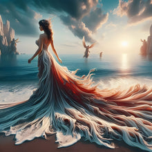 Load image into Gallery viewer, Gorgeous Skirt Girl-Full Round Diamond Painting-40x40cm