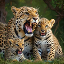 Load image into Gallery viewer, Prairie Lions-Full Round Diamond Painting-30x30cm