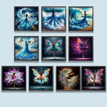 Load image into Gallery viewer, Gorgeous Dress Girl-Full Round Diamond Painting-40x40cm