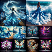 Load image into Gallery viewer, Gorgeous Dress Girl-Full Round Diamond Painting-40x40cm