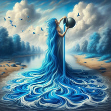 Load image into Gallery viewer, Gorgeous Dress Girl-Full Round Diamond Painting-40x40cm