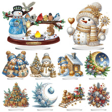 Load image into Gallery viewer, Christmas-Single Side Drill-Acrylic Diamond Desktop Ornament