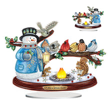 Load image into Gallery viewer, Christmas-Single Side Drill-Acrylic Diamond Desktop Ornament