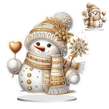 Load image into Gallery viewer, Christmas-Single Side Drill-Acrylic Diamond Desktop Ornament