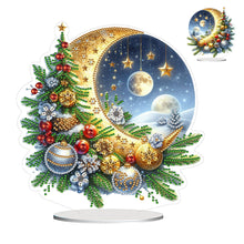 Load image into Gallery viewer, Christmas-Single Side Drill-Acrylic Diamond Desktop Ornament