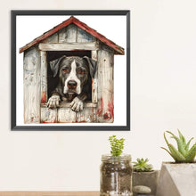 Load image into Gallery viewer, Dog-Full Round Diamond Painting-30x30cm