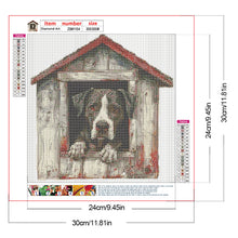 Load image into Gallery viewer, Dog-Full Round Diamond Painting-30x30cm