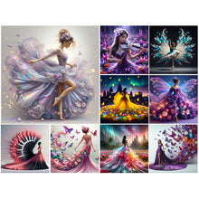 Load image into Gallery viewer, Gorgeous Dress Girl-Full Round Diamond Painting-40x40cm