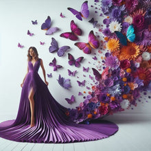 Load image into Gallery viewer, Gorgeous Dress Girl-Full Round Diamond Painting-40x40cm