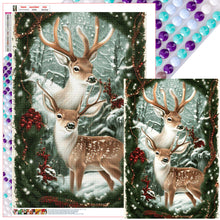 Load image into Gallery viewer, Deer-Full Round Diamond Painting-50x70cm-Large Size