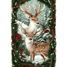 Load image into Gallery viewer, Deer-Full Round Diamond Painting-50x70cm-Large Size