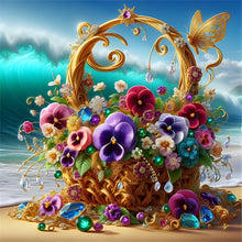 Load image into Gallery viewer, Gorgeous Flower Baskets-Full Round Diamond Painting-30x30cm