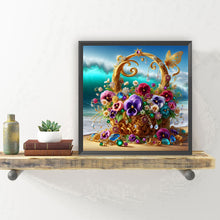 Load image into Gallery viewer, Gorgeous Flower Baskets-Full Round Diamond Painting-30x30cm