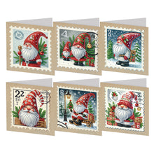 Load image into Gallery viewer, 6Pcs/Set Christmas-Diamond Greeting Cards