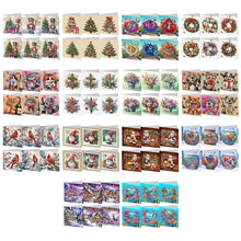 Load image into Gallery viewer, 6Pcs/Set Christmas-Diamond Greeting Cards