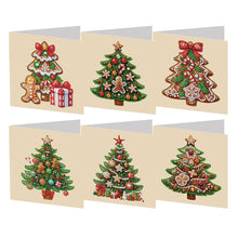 Load image into Gallery viewer, 6Pcs/Set Christmas-Diamond Greeting Cards