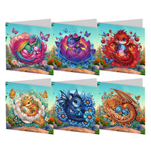 Load image into Gallery viewer, 6Pcs/Set Christmas-Diamond Greeting Cards