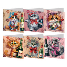 Load image into Gallery viewer, 6Pcs/Set Christmas-Diamond Greeting Cards