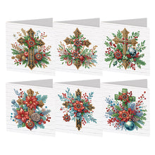 Load image into Gallery viewer, 6Pcs/Set Christmas-Diamond Greeting Cards