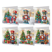 Load image into Gallery viewer, 6Pcs/Set Christmas-Diamond Greeting Cards