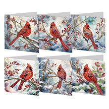 Load image into Gallery viewer, 6Pcs/Set Christmas-Diamond Greeting Cards