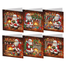 Load image into Gallery viewer, 6Pcs/Set Christmas-Diamond Greeting Cards