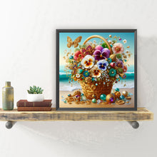 Load image into Gallery viewer, Gorgeous Butterfly Orchid Bouquets-Full Round Diamond Painting-30x30cm