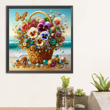 Load image into Gallery viewer, Gorgeous Butterfly Orchid Bouquets-Full Round Diamond Painting-30x30cm