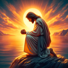 Load image into Gallery viewer, Jesus-Full Round Diamond Painting-30x30cm