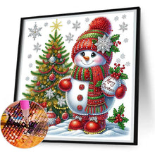 Load image into Gallery viewer, Xmas Snowman-Partial Special Diamond Painting-30x30cm