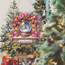 Load image into Gallery viewer, Christmas-Wooden Single Side Diamond Pendant