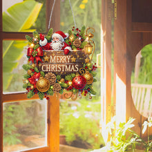 Load image into Gallery viewer, Christmas-Wooden Single Side Diamond Pendant