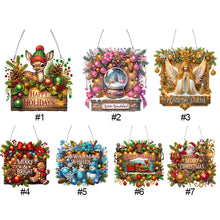 Load image into Gallery viewer, Christmas-Wooden Single Side Diamond Pendant